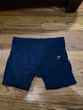 Gymshark Navy High-Waist Seamless Training Shorts